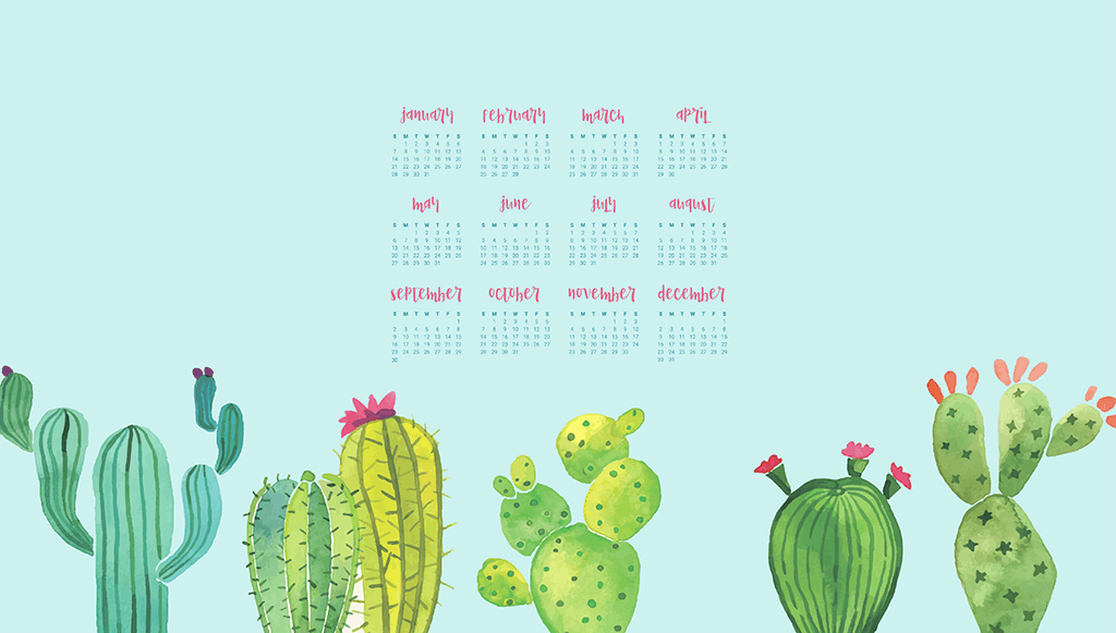 Oh So Lovely Blog shares 11 FREE 2018 desktop calendar wallpapers in both Sunday and Monday starts. Download your favorites today!