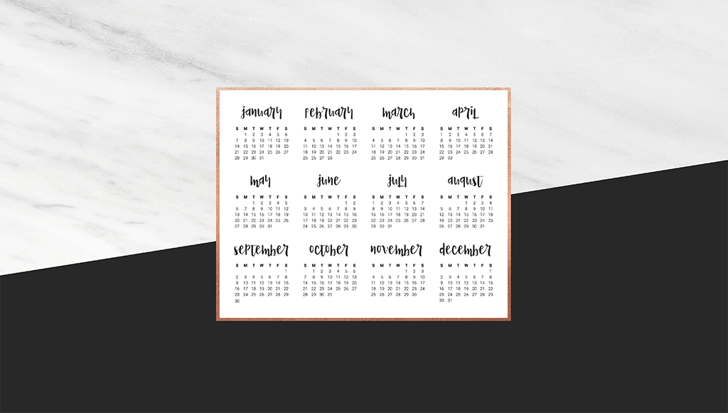 Oh So Lovely Blog shares 11 FREE 2018 desktop calendar wallpapers in both Sunday and Monday starts. Download your favorites today!