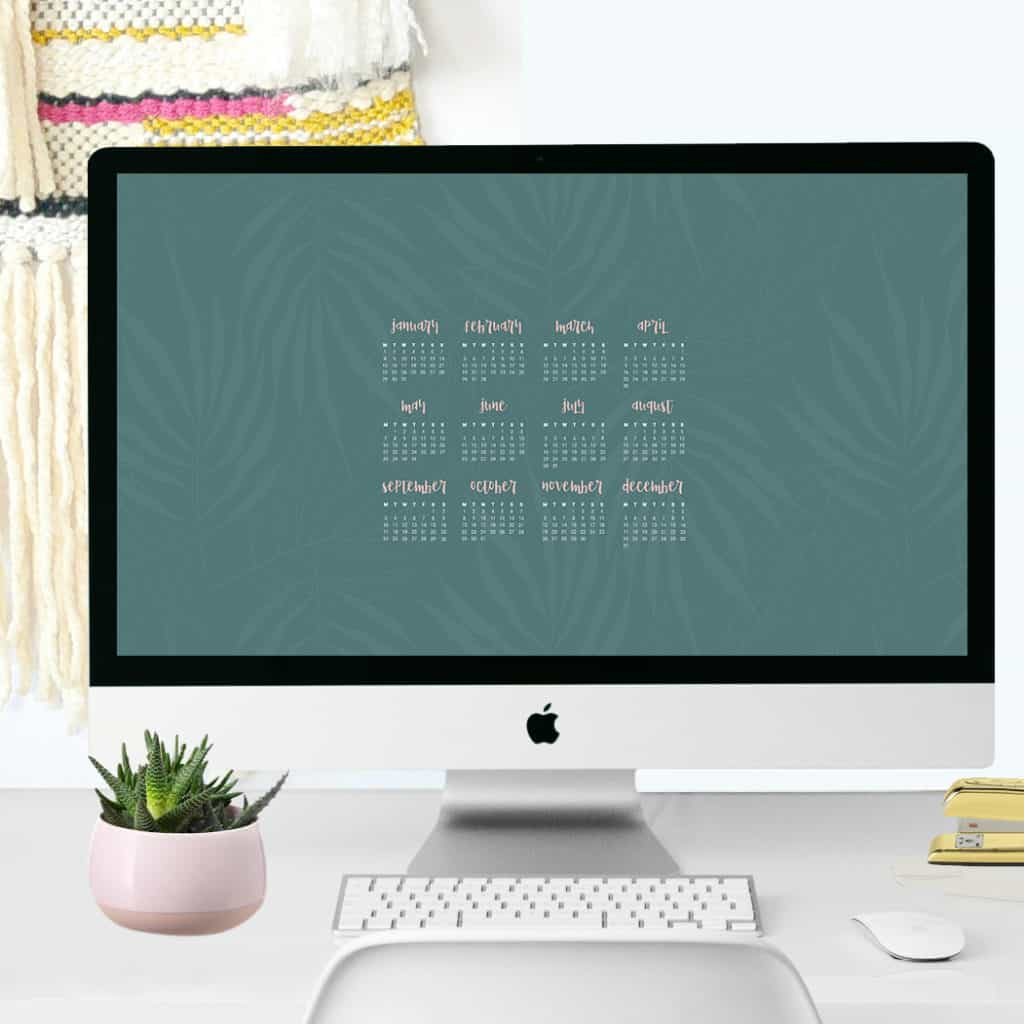 Oh So Lovely Blog Shares 11 Free 2018 Desktop Calendar Wallpapers