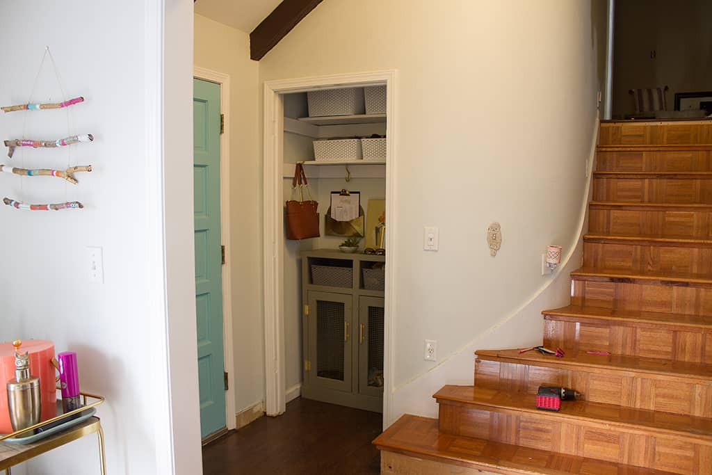 A DIY BUDGET MINI MUDROOM MAKEOVER, Oh So Lovely Blog