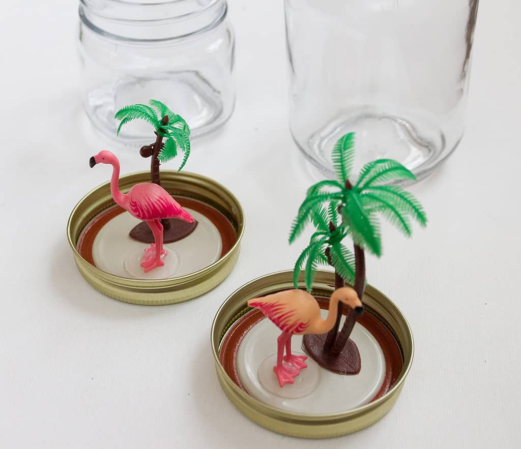 HOW TO MAKE THE CUTEST DIY FLAMINGO SNOW GLOBES, Oh So Lovely Blog