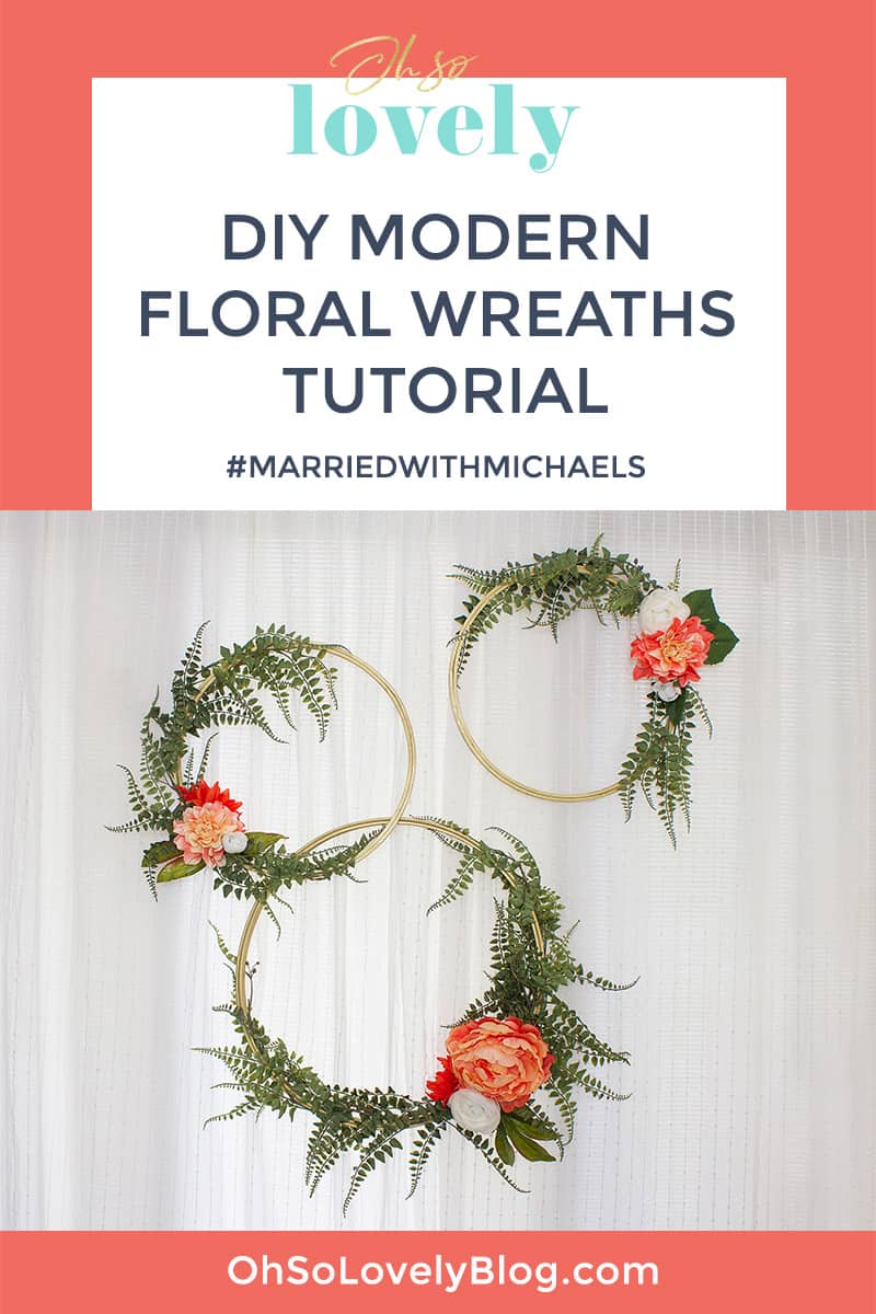 DIY  // MODERN FLORAL WREATHS, Oh So Lovely Blog