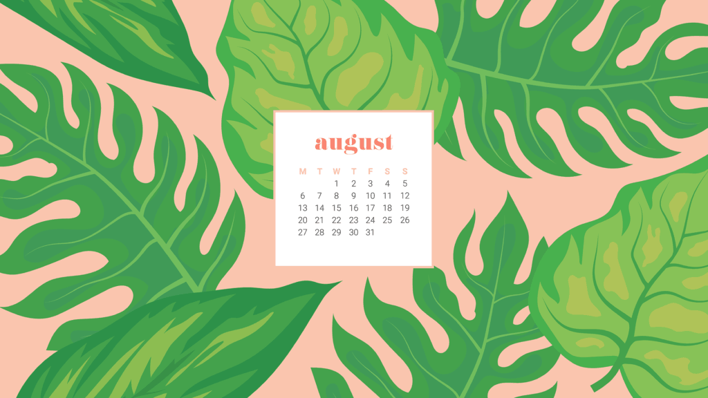 FREEBIES  //  AUGUST DESKTOP CALENDAR WALLPAPERS, Oh So Lovely Blog