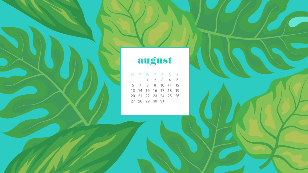 FREEBIES  //  AUGUST DESKTOP CALENDAR WALLPAPERS, Oh So Lovely Blog