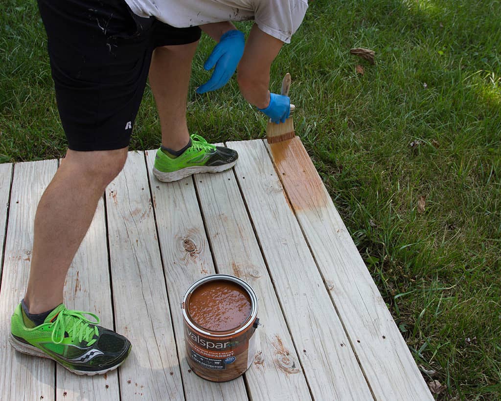 DIY front yard deck refresh