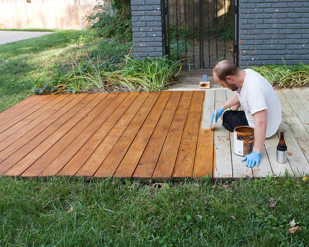 DIY front yard deck refresh