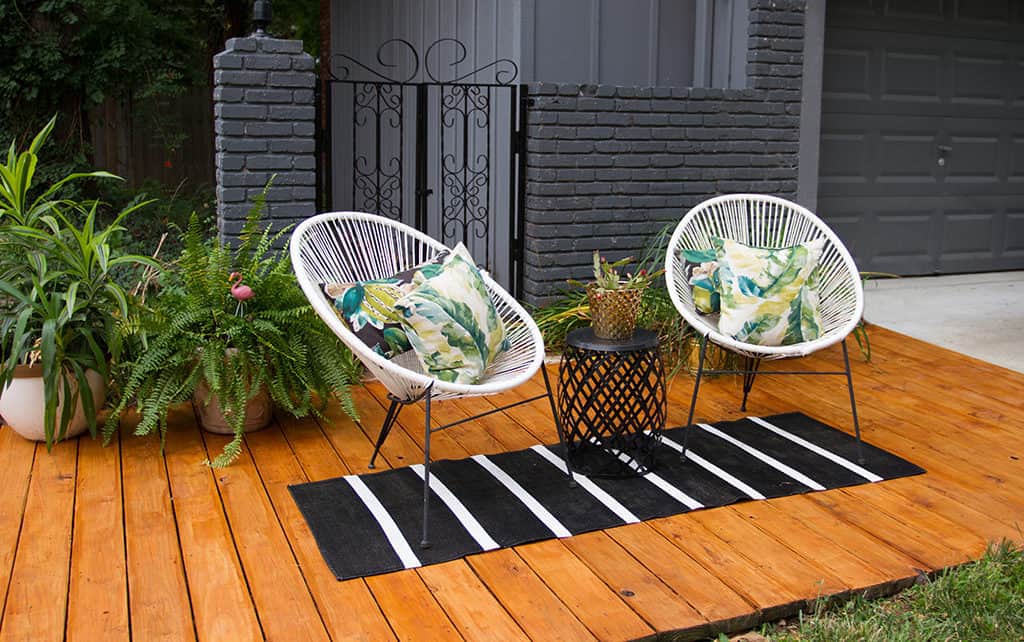 DIY front yard deck refresh