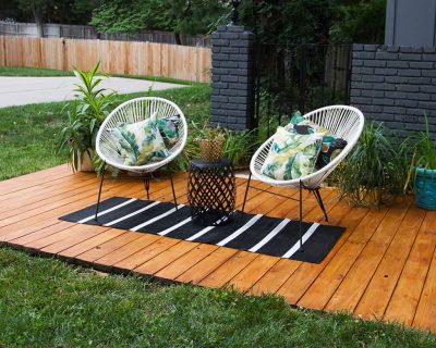 DIY front yard deck refresh