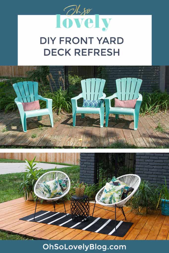 DIY front yard deck refresh