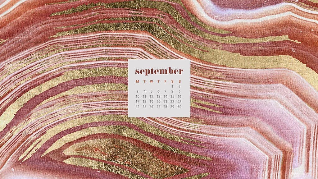 FREE September desktop wallpaper calendars