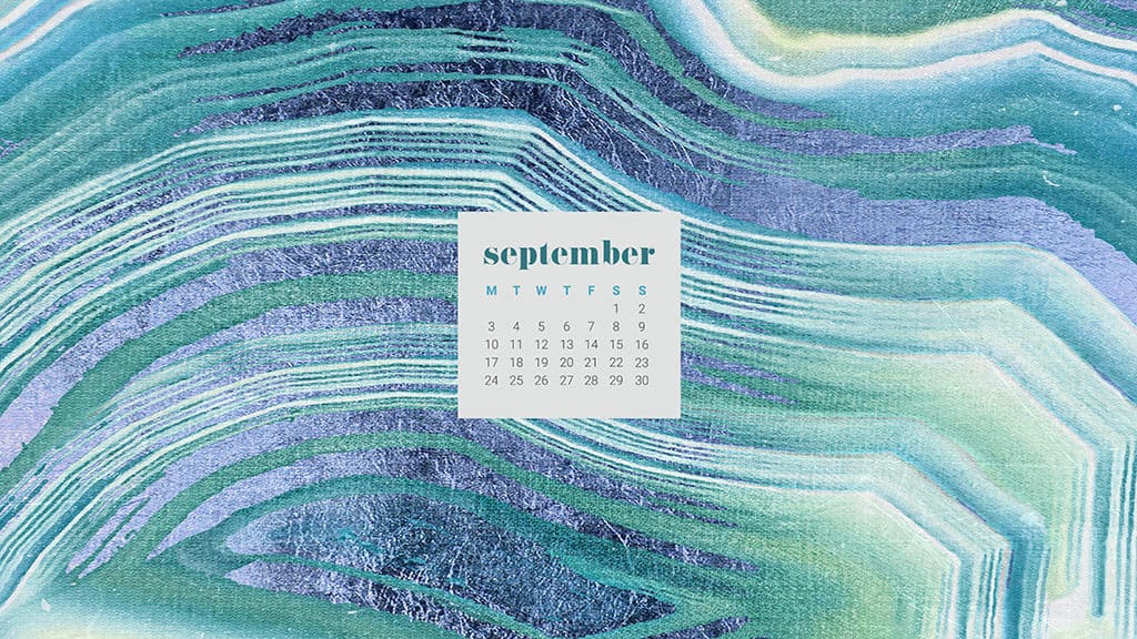 FREE September desktop wallpaper calendars