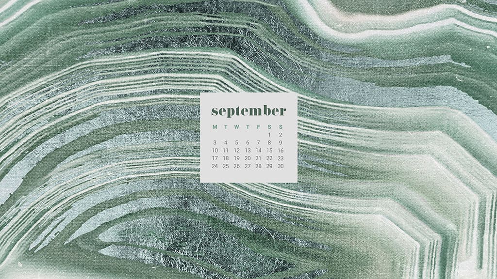 FREE September desktop wallpaper calendars