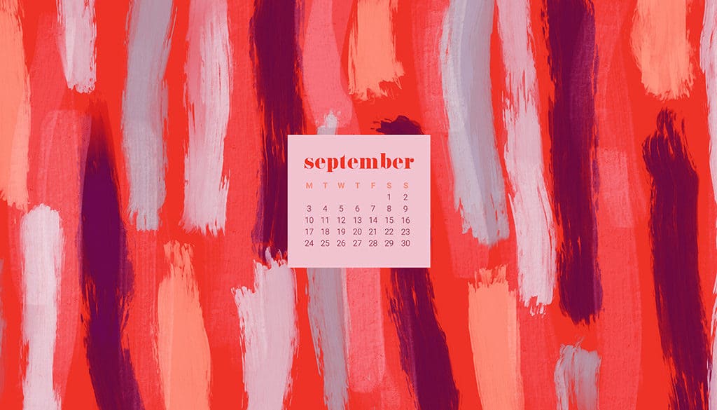 FREE September desktop wallpaper calendars