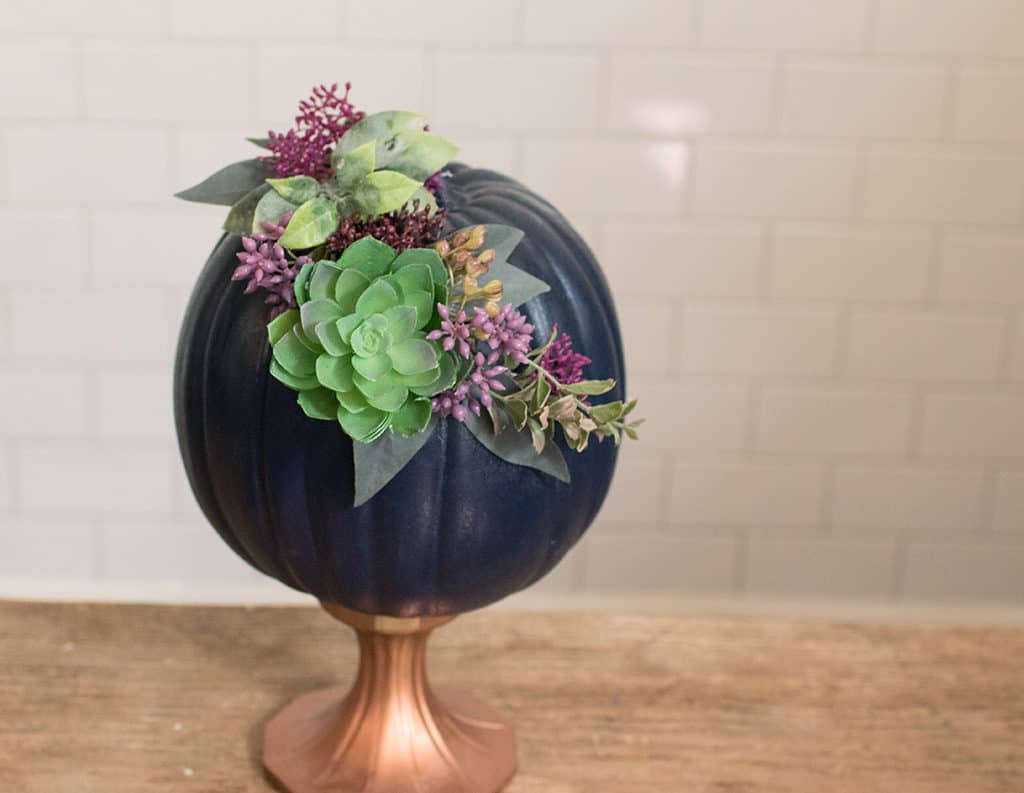 DIY floral pumpkins