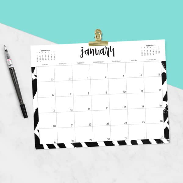 Free 2019 printable calendars - 46 designs to choose from!