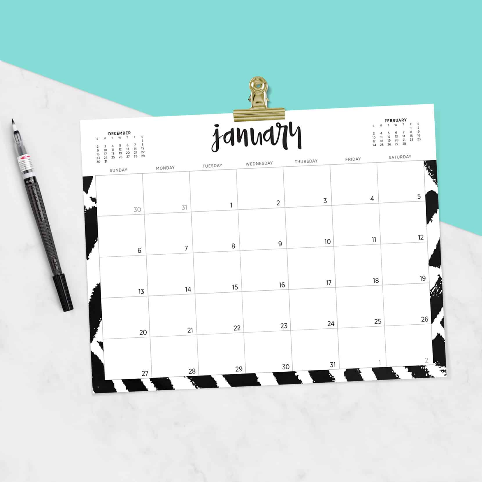 Free 2019 printable calendars - 46 designs to choose from!