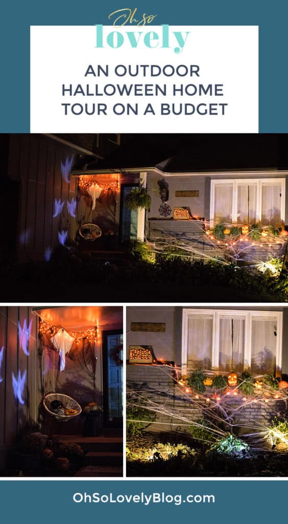 outdoor Halloween home tour