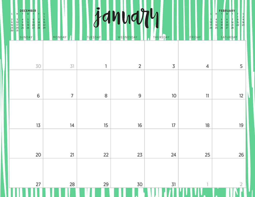 free 2019 printable calendars