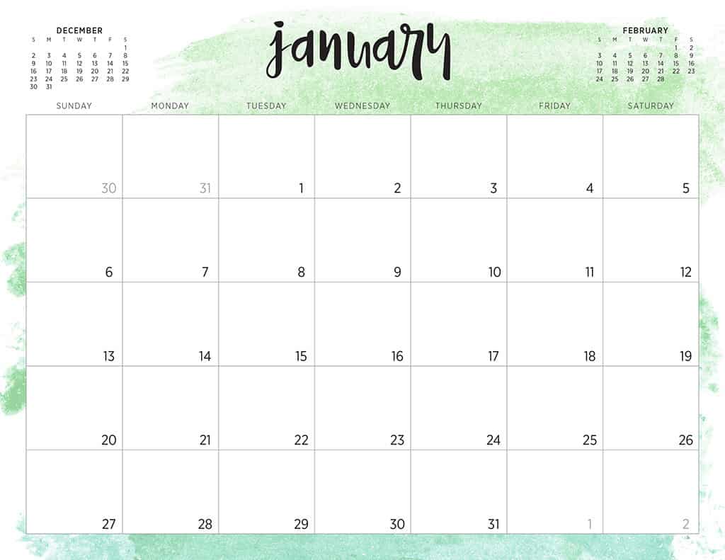 free 2019 printable calendars