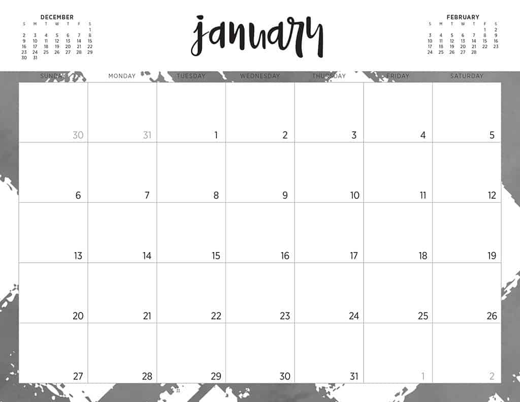 free 2019 printable calendars