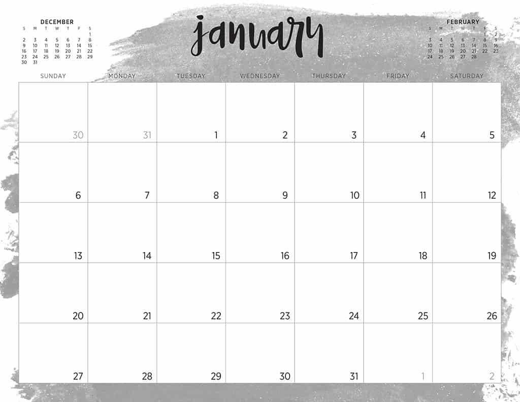 free 2019 printable calendars