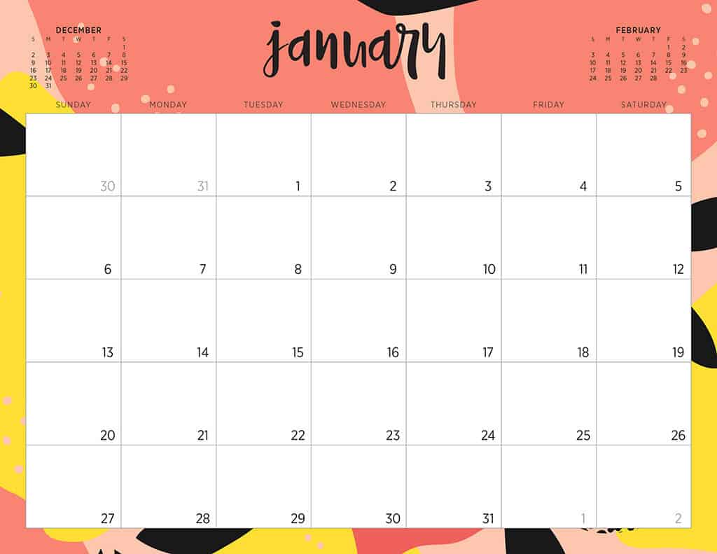 free 2019 printable calendars