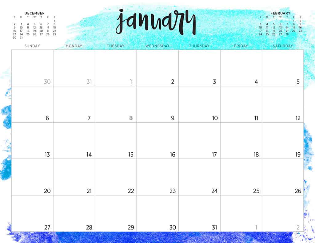 free 2019 printable calendars