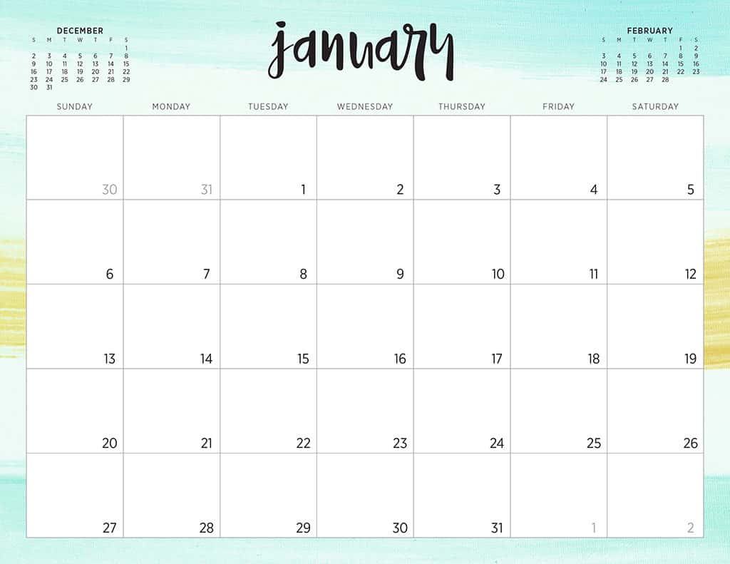 free 2019 printable calendars