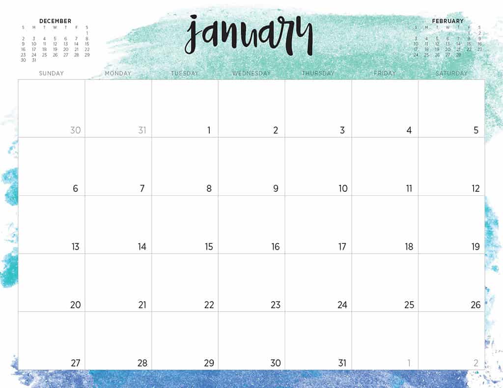 free 2019 printable calendars