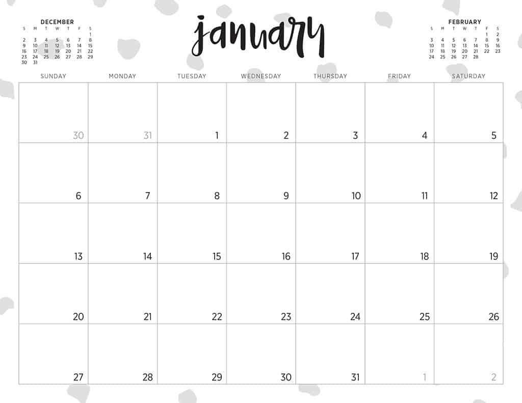 free 2019 printable calendars