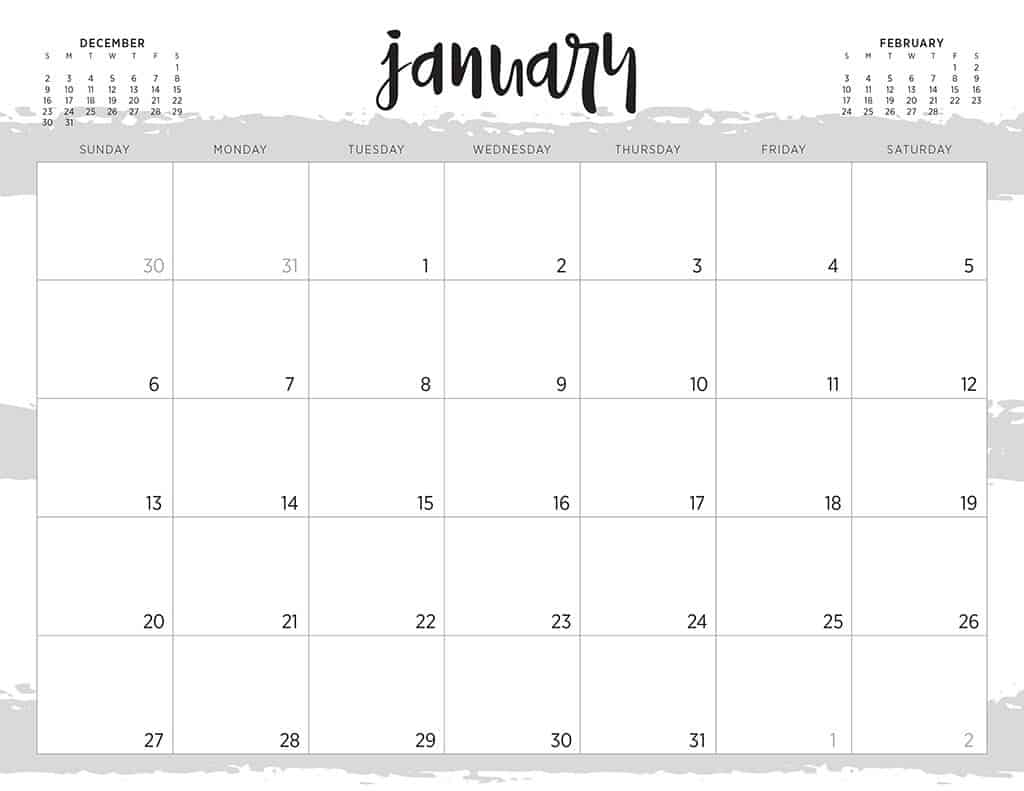 free 2019 printable calendars