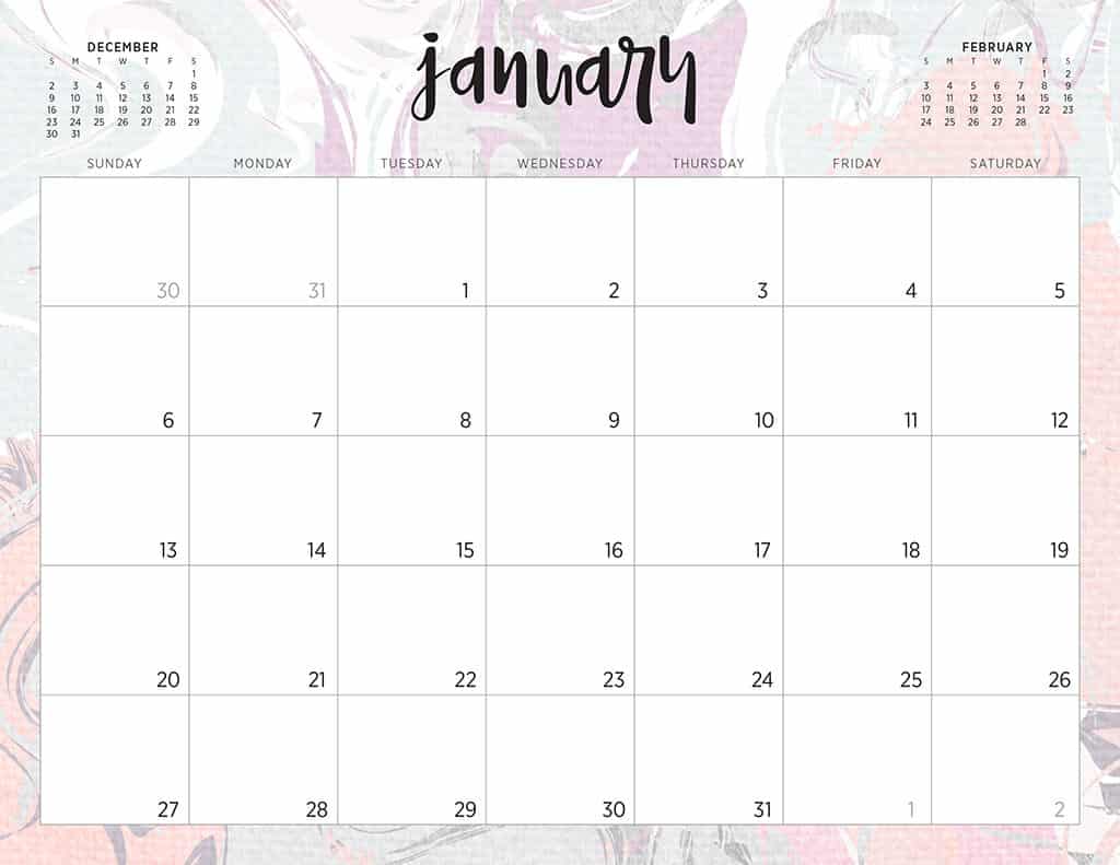 free 2019 printable calendars