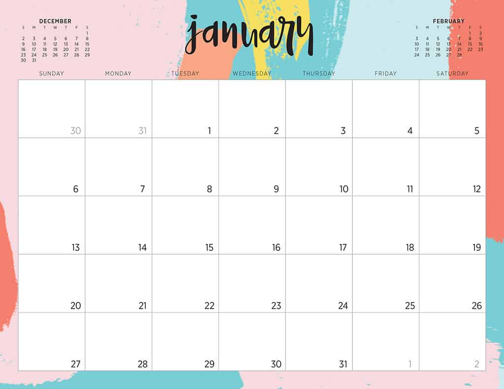 free 2019 printable calendars