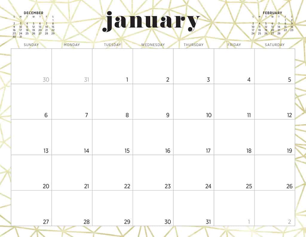 free 2019 printable calendars