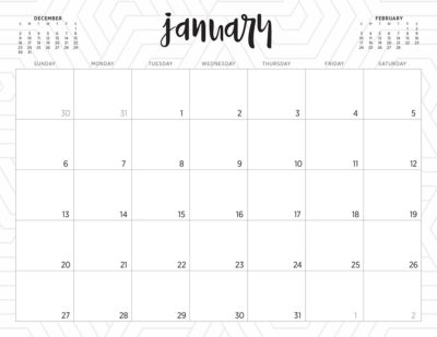 Free 2019 printable calendars - 46 designs to choose from!