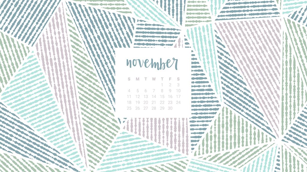 Audrey of Oh So Lovely Blog shares 10 FREE November calendar wallpapers available in both Sunday and Monday starts for both desktop and smartphone. Download yours today!