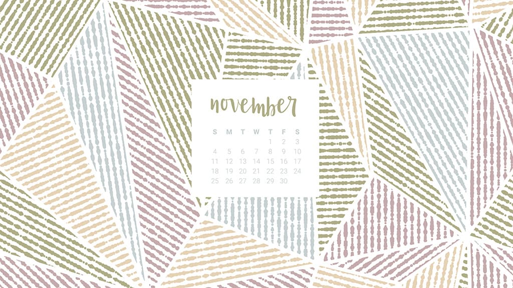 Audrey of Oh So Lovely Blog shares 10 FREE November calendar wallpapers available in both Sunday and Monday starts for both desktop and smartphone. Download yours today!