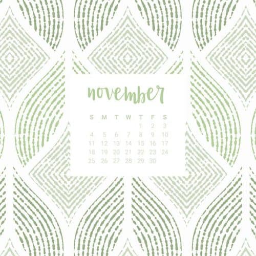 Audrey of Oh So Lovely Blog shares 10 FREE November calendar wallpapers available in both Sunday and Monday starts for both desktop and smartphone. Download yours today!