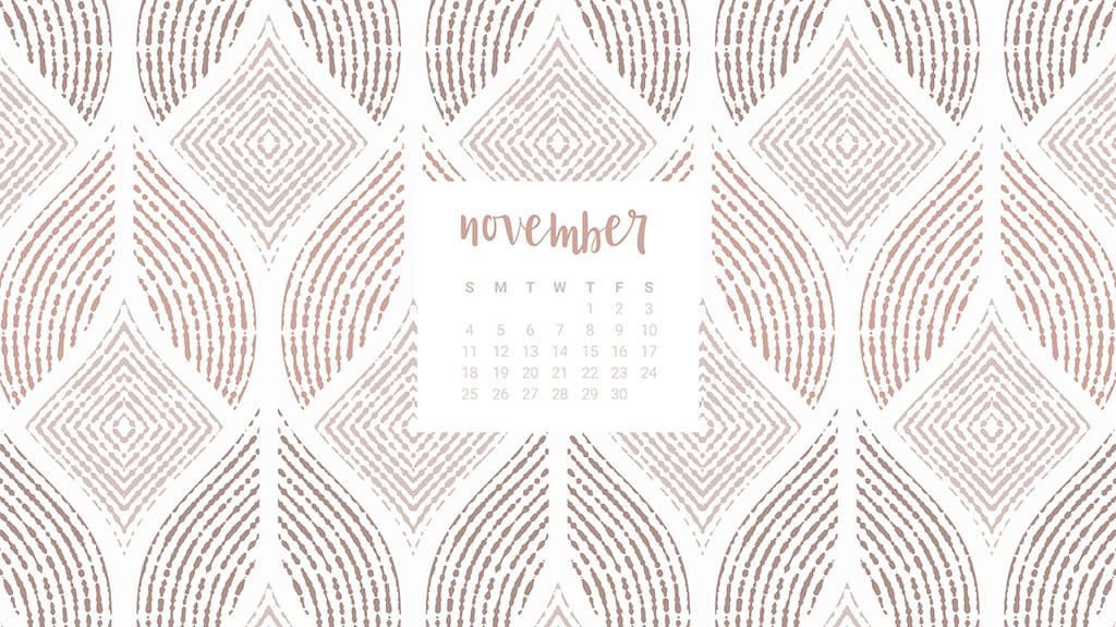 Audrey of Oh So Lovely Blog shares 10 FREE November calendar wallpapers available in both Sunday and Monday starts for both desktop and smartphone. Download yours today!