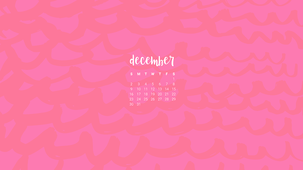 FREE December desktop wallpaper calendars