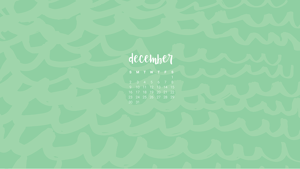 FREE December desktop wallpaper calendars