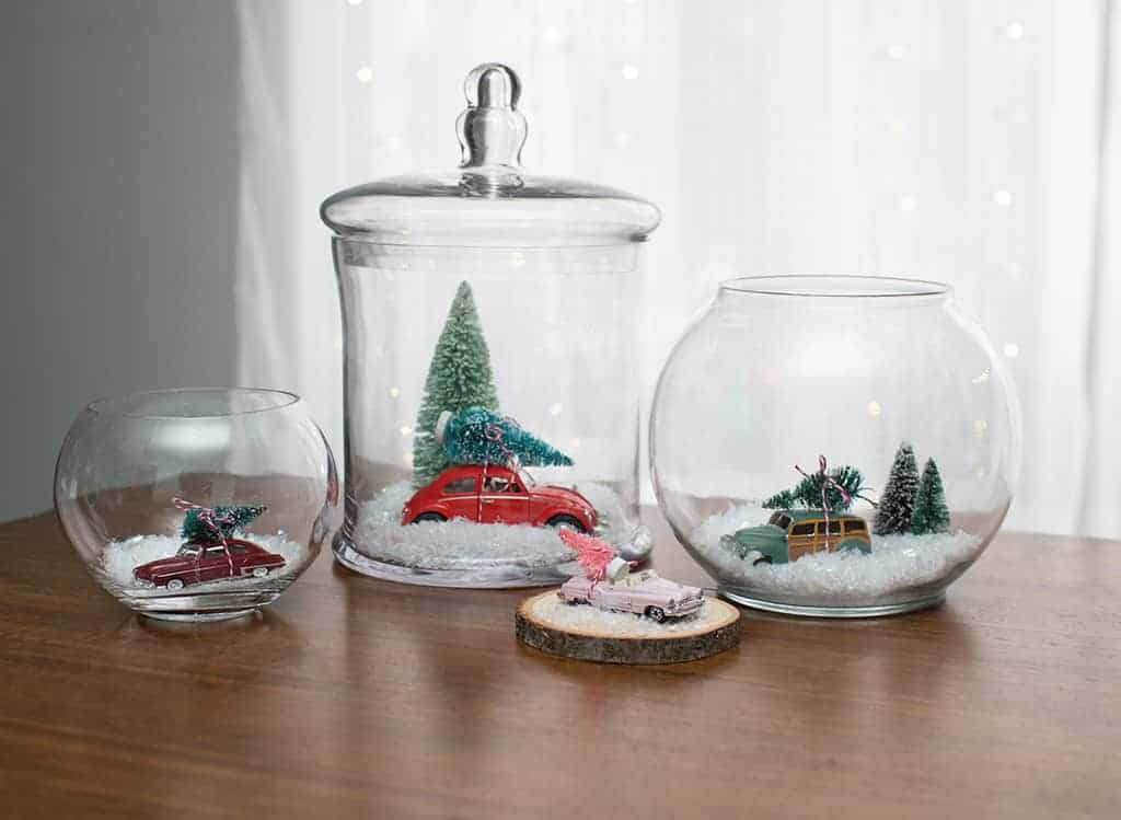 DIY holiday terrarium