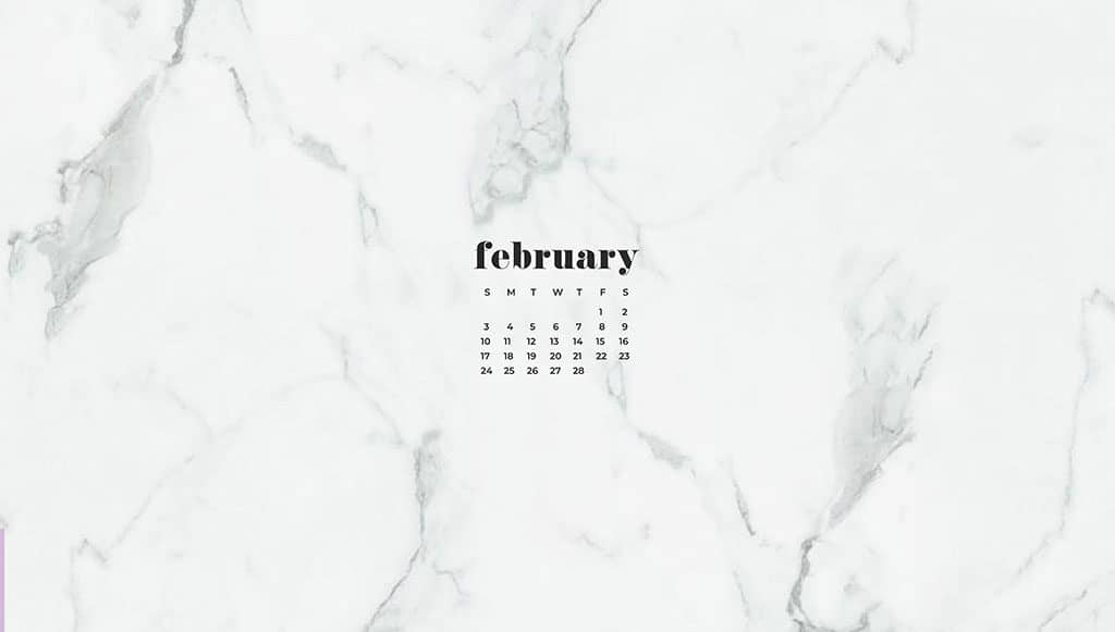 Audrey of Oh So Lovely Blog shares 9 FREE February desktop wallpaper calendars available in Sunday and Monday starts for desktop and mobile. download yours today!