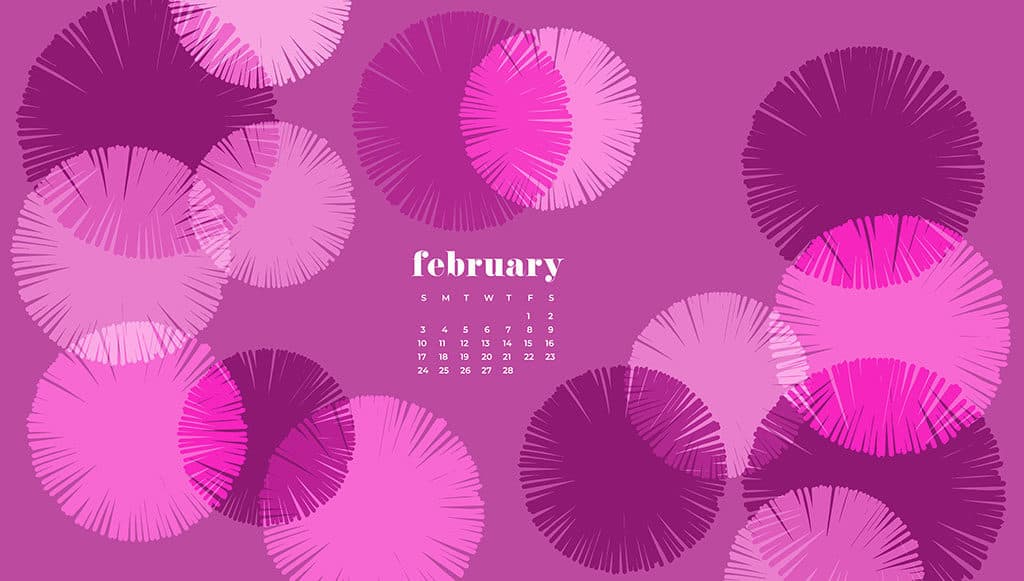 Audrey of Oh So Lovely Blog shares 9 FREE February desktop wallpaper calendars available in Sunday and Monday starts for desktop and mobile. download yours today!