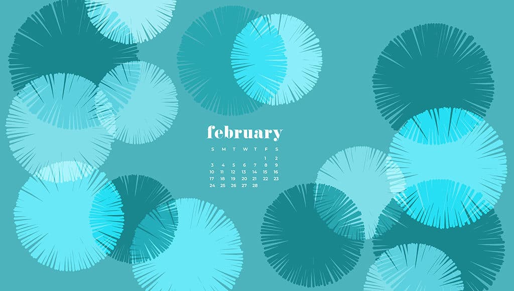 Audrey of Oh So Lovely Blog shares 9 FREE February desktop wallpaper calendars available in Sunday and Monday starts for desktop and mobile. download yours today!