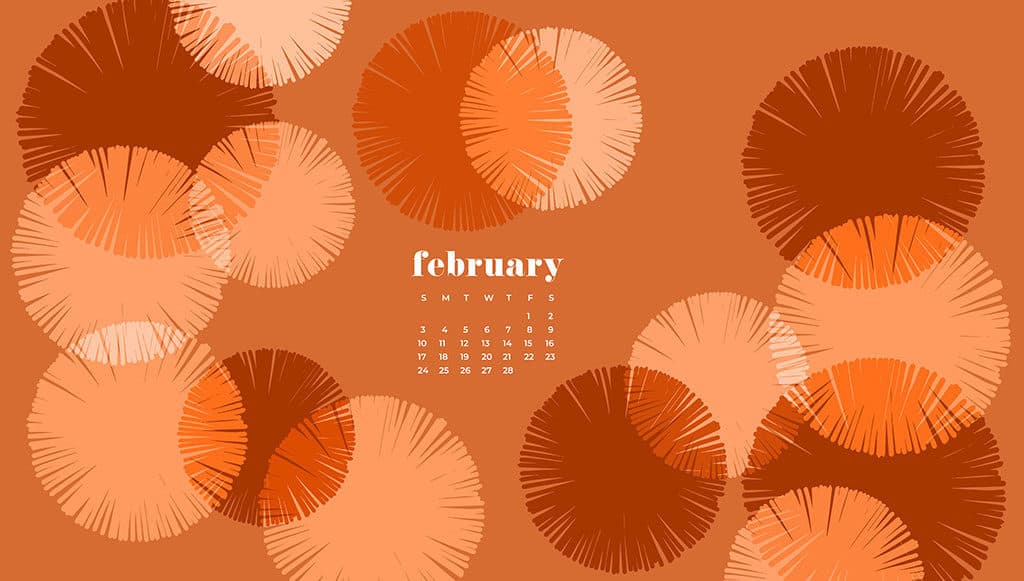 Audrey of Oh So Lovely Blog shares 9 FREE February desktop wallpaper calendars available in Sunday and Monday starts for desktop and mobile. download yours today!