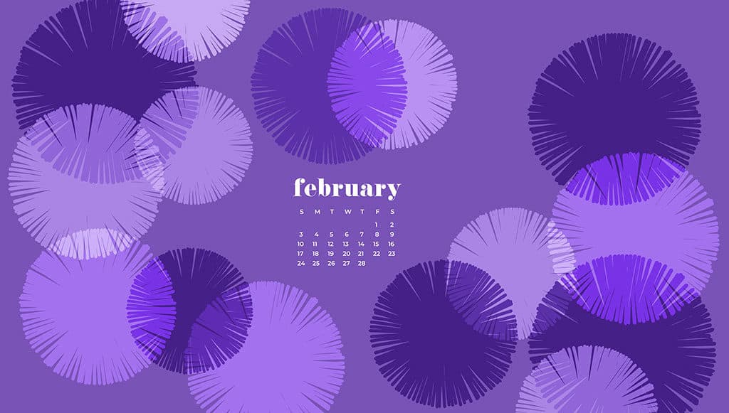 Audrey of Oh So Lovely Blog shares 9 FREE February desktop wallpaper calendars available in Sunday and Monday starts for desktop and mobile. download yours today!