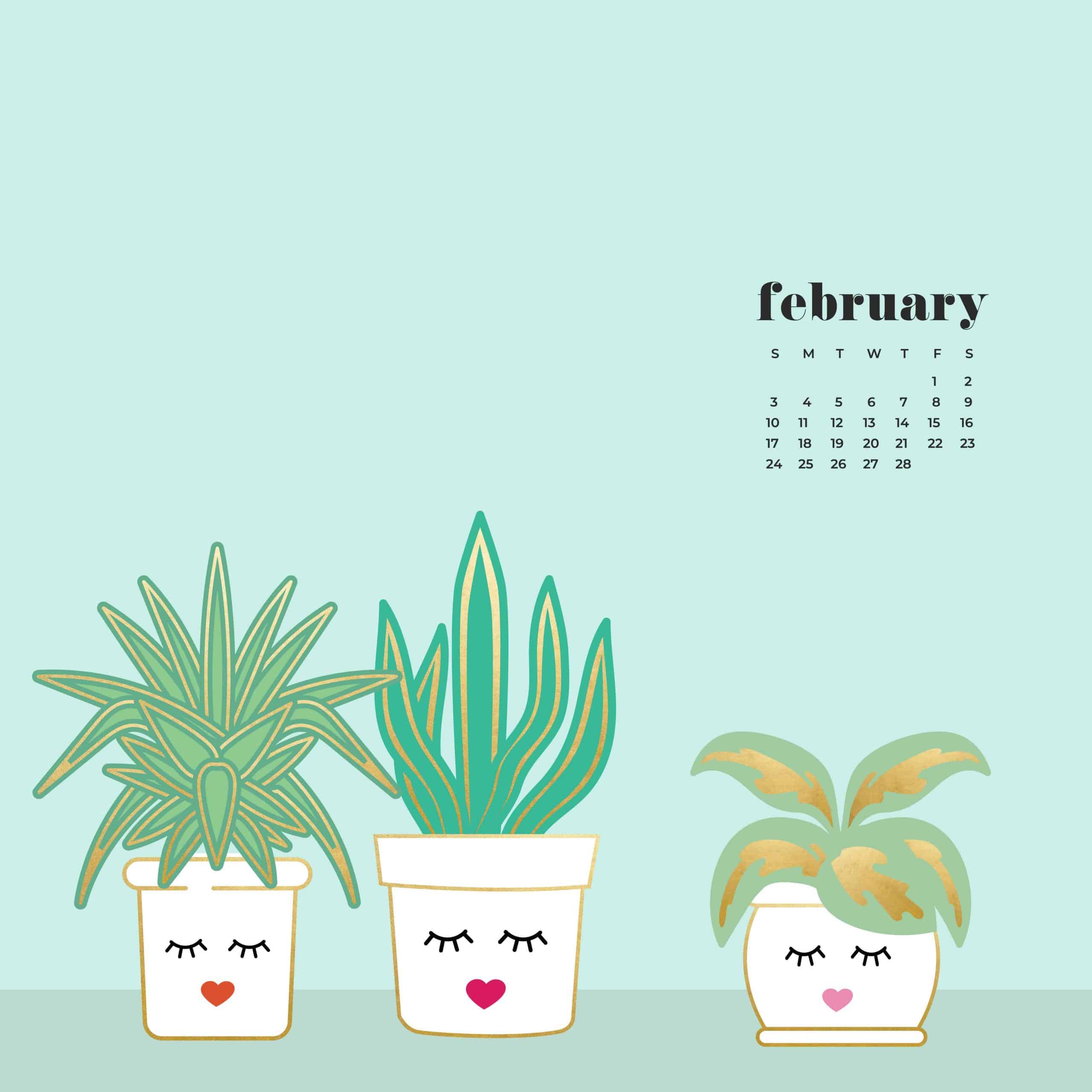 9 FREE February desktop wallpaper calendars Download yours today