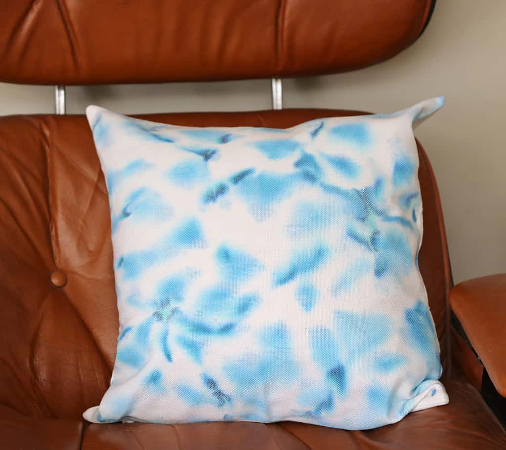 DIY Sharpie and alcohol pillowcase