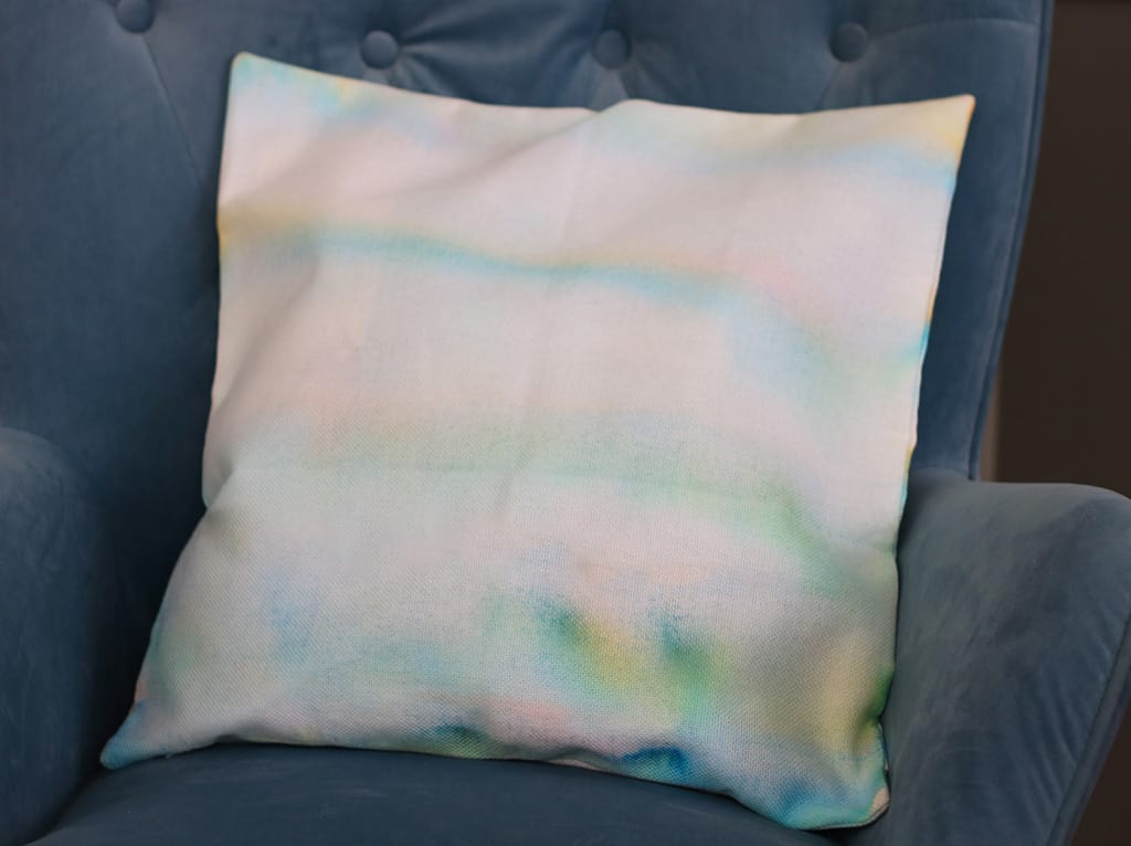 DIY Sharpie and alcohol pillowcase